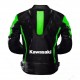 Kawasaki Ninja Black Green Racing Leather Jacket Kawasaki Ninja Black Green Racing Leather Jacket