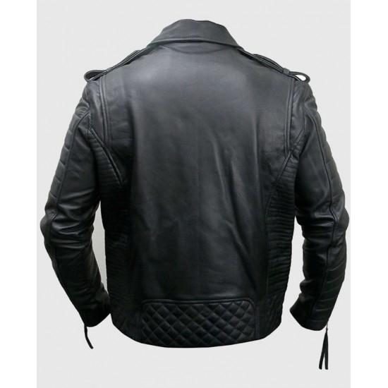 Kay Michael Black Biker Leather Jacket
