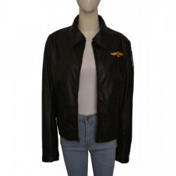 Kelly Mcgillis Top Gun Leather Jacket