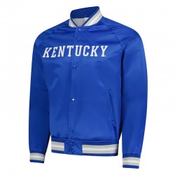 Kentucky Wildcats Lightweight Royal Satin Jacket