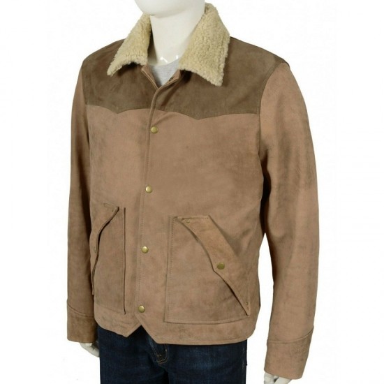 Kevin Costner Yellowstone Series Season 3 Shearling Jacket Kevin Costner Yellowstone Series Season 3 Shearling Jacket