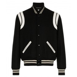 Kid True Story Black Varsity Wool Jacket 