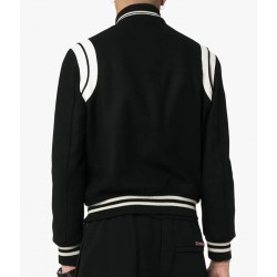 Kid True Story Black Varsity Wool Jacket 
