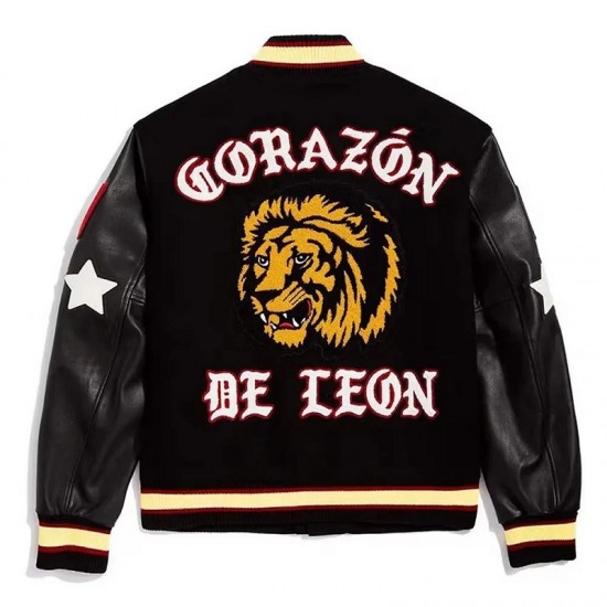 Kings Awake NY Black Varsity Jacket Kings Awake NY Black Varsity Jacket
