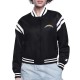LA Chargers Printed Logo Varsity Satin Jacket LA Chargers Printed Logo Varsity Satin Jacket