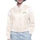 LA Chargers Printed Logo Varsity Satin Jacket LA Chargers Printed Logo Varsity Satin Jacket
