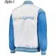 LA Chargers Renegade Throwback White & Powder Blue Varsity Satin Jacket
