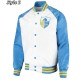 LA Chargers Renegade Throwback White & Powder Blue Varsity Satin Jacket