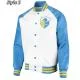 LA Chargers Renegade Throwback White & Powder Blue Varsity Satin Jacket