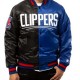LA Clippers Starter Black Bomber Jacket LA Clippers Starter Black Bomber Jacket