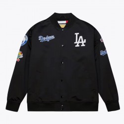 LA Dodgers Black Out Satin Jacket