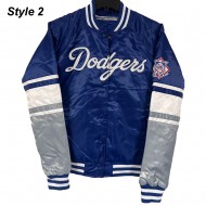 LA Dodgers National Royal Blue Satin Jacket