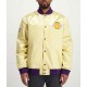 LA Lakers Lightweight Gold Satin Jacket