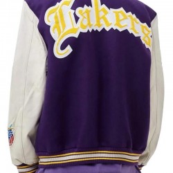 LA Lakers Purple and White Jacket