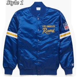 LA Rams Starter 90’s Royal Blue Jacket