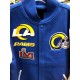 LOS ANGELS RAMS NFL Mash Up Mens ROYAL BLUE Varsity JACKET LOS ANGELS RAMS NFL Mash Up Mens ROYAL BLUE Varsity JACKET