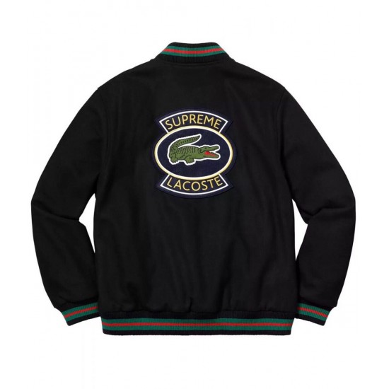Lacoste x Supreme Letterman Jacket