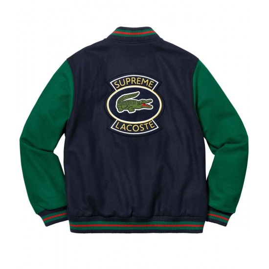 Lacoste x Supreme Letterman Jacket