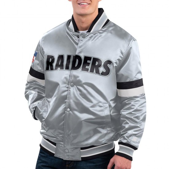 Las Vegas Raiders Satin Jacket
