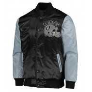 Las Vegas Raiders Starter Grey and Black Jacket