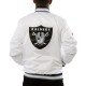 Las Vegas Raiders White Satin Jacket Las Vegas Raiders White Satin Jacket