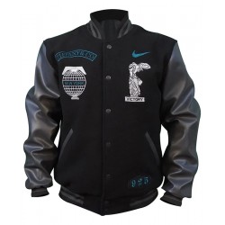 LeBron James Black Varsity Jacket