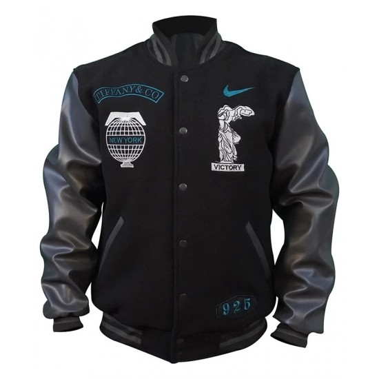 LeBron James Black Varsity Jacket