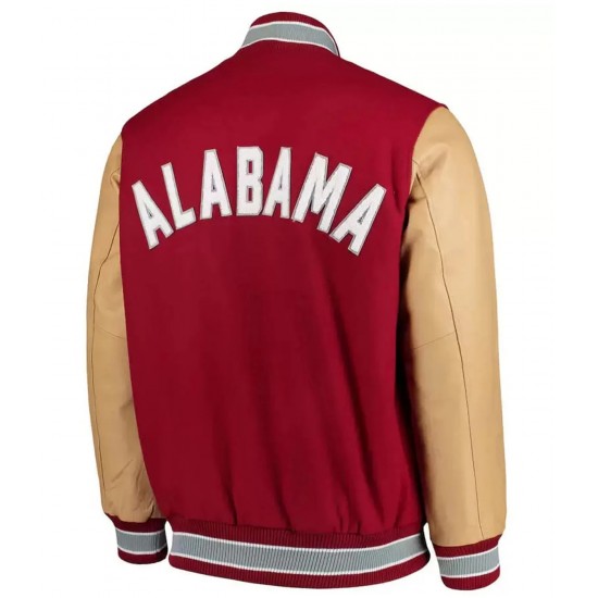 Letterman Alabama Crimson Tide Red Jacket Letterman Alabama Crimson Tide Red Jacket