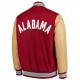 Letterman Alabama Crimson Tide Red Jacket Letterman Alabama Crimson Tide Red Jacket
