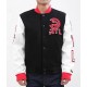 Letterman Atlanta Hawks Black and White Jacket Letterman Atlanta Hawks Black and White Jacket
