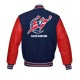 Letterman Washington Wizards Red and Blue Jacket