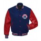 Letterman Washington Wizards Red and Blue Jacket