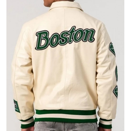 Limited Edition Boston-inspired All-Leather Varsity Jacket Limited Edition Boston-inspired All-Leather Varsity Jacket