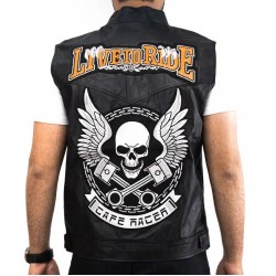 Live To Ride Cafe Racer Vest