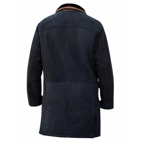 Longmire Coat Sheriff Walt Robert Taylor Suede Black Leather Jacket Longmire Coat Sheriff Walt Robert Taylor Suede Black Leather Jacket