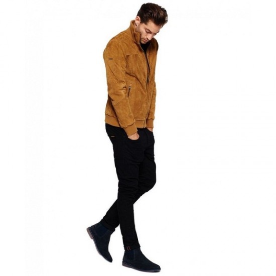 Longmire-Sheriff New Men's Brown Suede Leather Jacket Longmire-Sheriff New Men's Brown Suede Leather Jacket