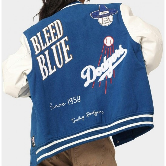Los Angeles Dodgers Multi Hit Varsity Jacket Los Angeles Dodgers Multi Hit Varsity Jacket
