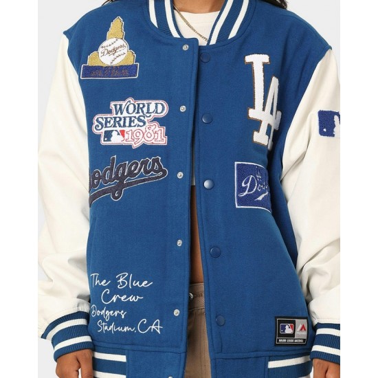 Los Angeles Dodgers Multi Hit Varsity Jacket Los Angeles Dodgers Multi Hit Varsity Jacket
