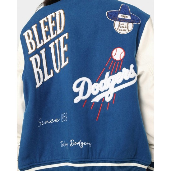 Los Angeles Dodgers Multi Hit Varsity Jacket Los Angeles Dodgers Multi Hit Varsity Jacket