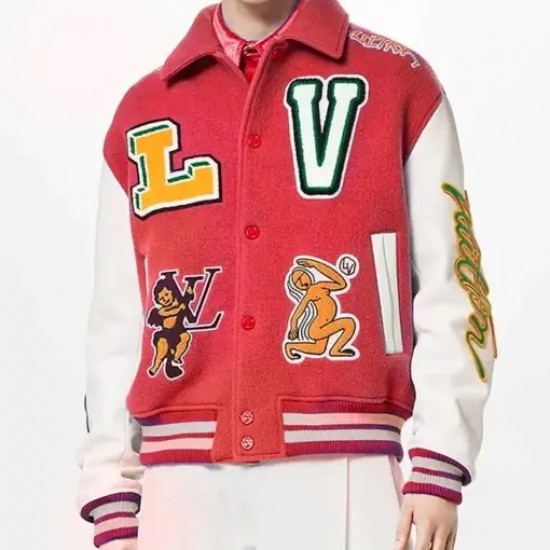 LV Maroon Varsity Jacket LV Maroon Varsity Jacket