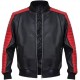 MERCH ATTIRE Men’s Fall Guy Black Leather Jacket
