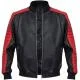 MERCH ATTIRE Men’s Fall Guy Black Leather Jacket