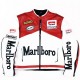 Marlboro Racing Red And White Leather Jacket Marlboro Racing Red And White Leather Jacket