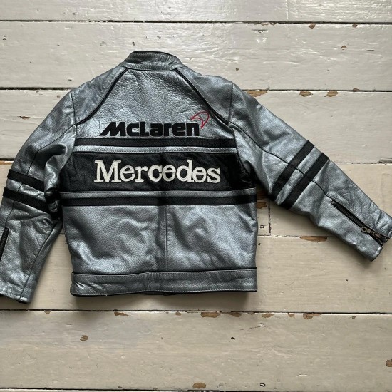 McLaren Mercedes Vintage Leather Jacket McLaren Mercedes Vintage Leather Jacket