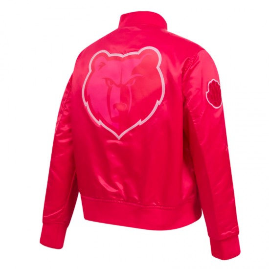 Memphis Grizzlies Triple Pink Satin Jacket