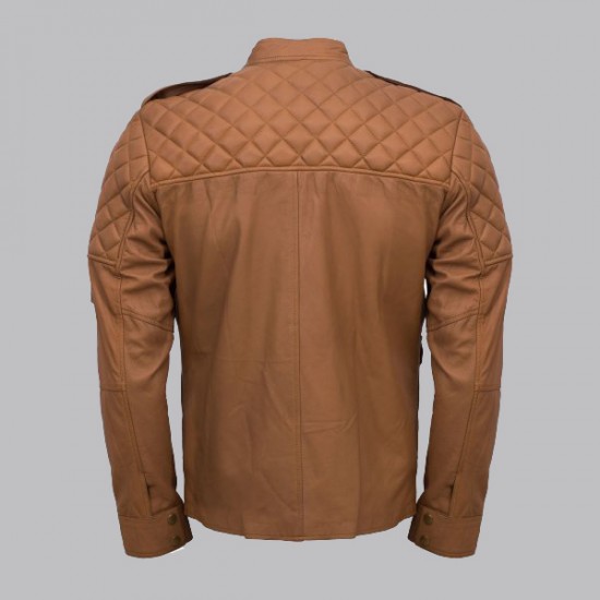 Men Sheepskin Tan Leather Jacket Men Sheepskin Tan Leather Jacket