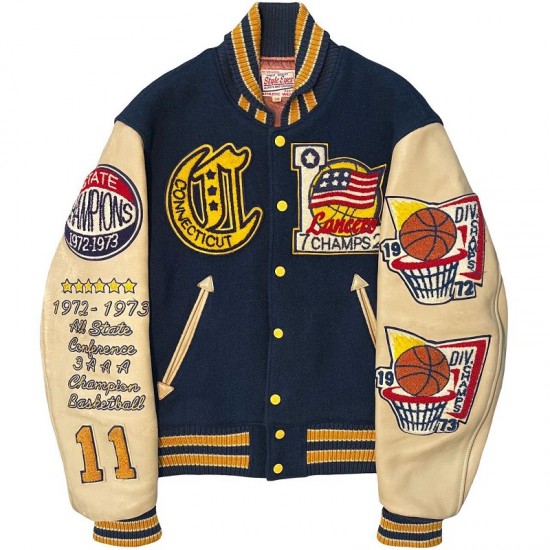 Men's 1972 Connecticut Basketball Champions Varsity Jacket Men's 1972 Connecticut Basketball Champions Varsity Jacket