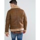 Men's Aviator Brown Leather Jacket With Faux Shearling Men's Aviator Brown Leather Jacket With Faux Shearling
