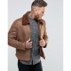 Men's B3 Faux Shearling Brown Leather Jacket Men's B3 Faux Shearling Brown Leather Jacket