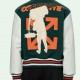 Men's Barrel Green and White Letterman Jacket Men's Barrel Green and White Letterman Jacket